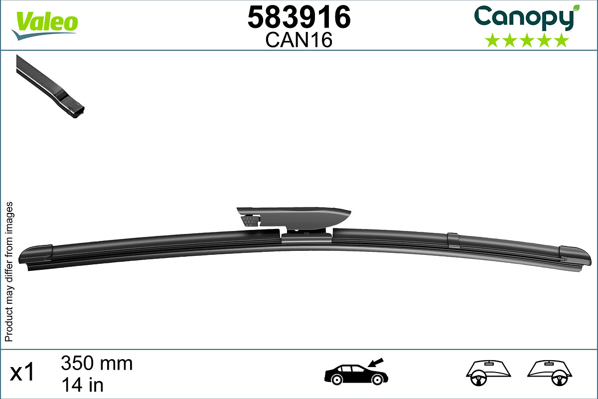 VALEO CANOPY Ablaktörlő lapát 583916_VALEO